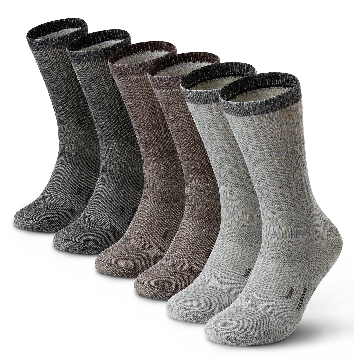 Thermal 80% Merino Wool Socks (Mixed 3 or 6 pairs)