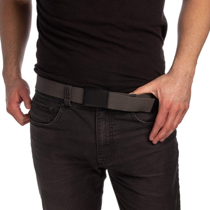 DG Hill Casual Canvas Web Belt For Men with Tactical Flip Top Buckle